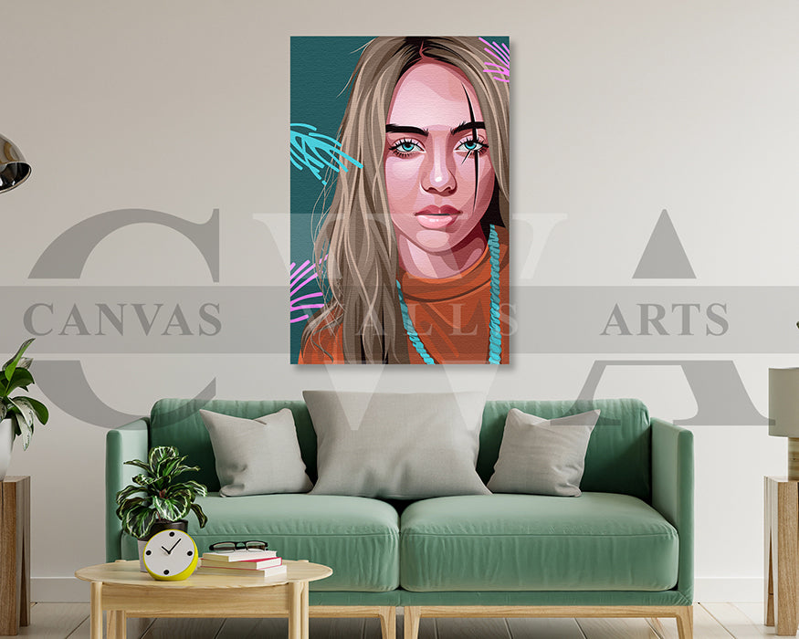 Billie Eilish Canvas Wall Art