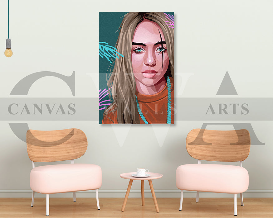 Billie Eilish Canvas Wall Art