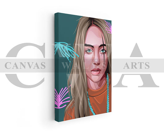 Billie Eilish Canvas Wall Art