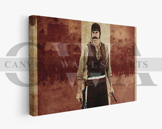 Bill the Butcher Canvas Wall Art Abstract Movie Poster Print Frame