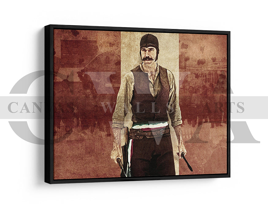 Bill the Butcher Canvas Wall Art Abstract Movie Poster Print Frame