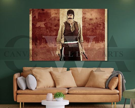 Bill the Butcher Canvas Wall Art Abstract Movie Poster Print Frame
