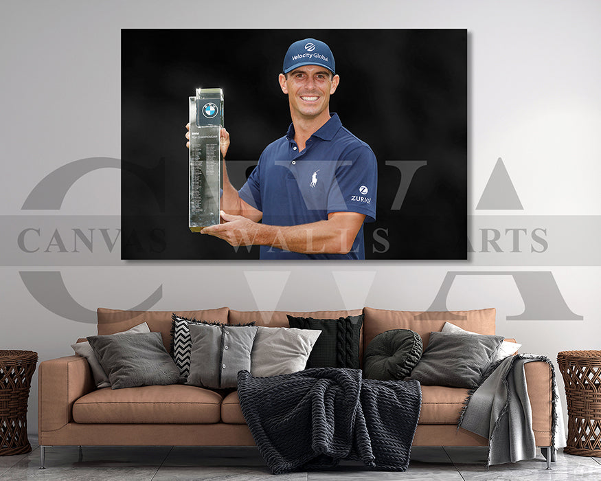 Billy Horschel Black & White Canvas Art Golf Canvas Wall Art