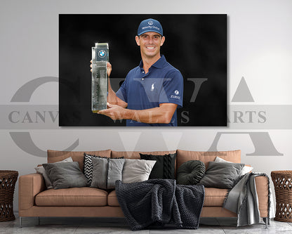 Billy Horschel Black & White Canvas Art Golf Canvas Wall Art