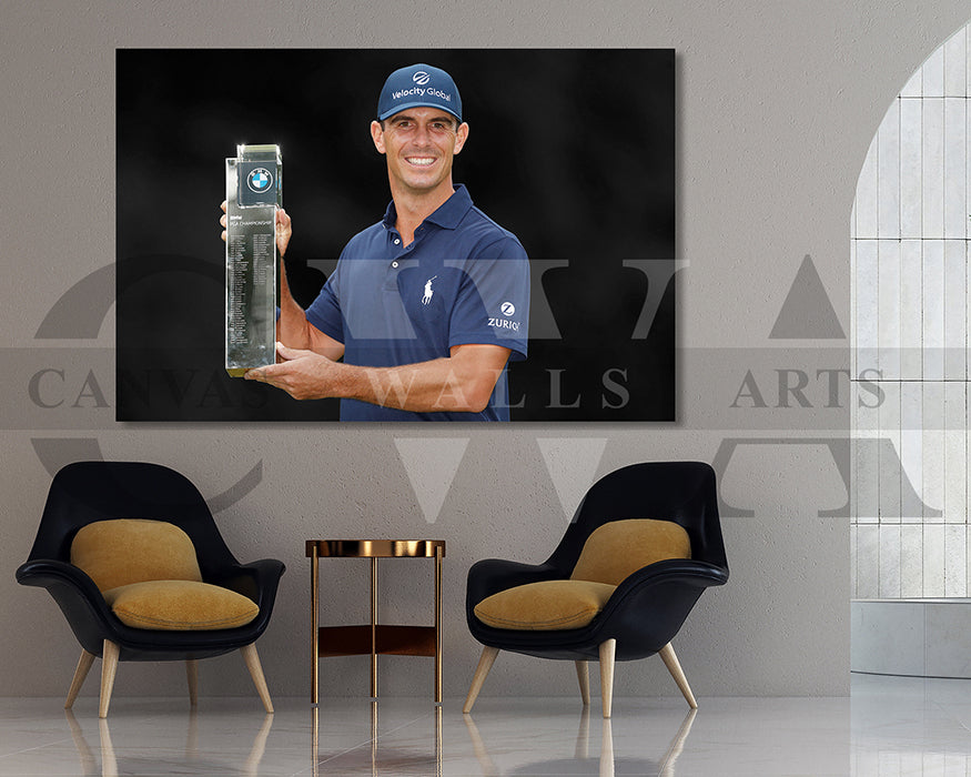 Billy Horschel Black & White Canvas Art Golf Canvas Wall Art