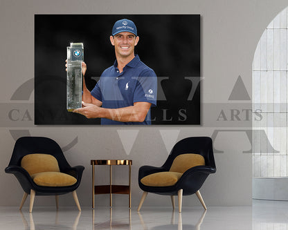 Billy Horschel Black & White Canvas Art Golf Canvas Wall Art