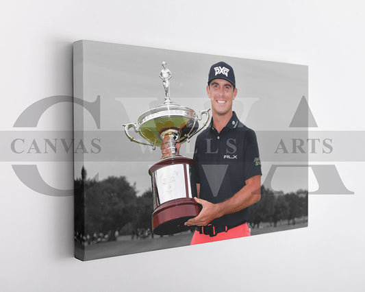 Billy Horschel Black & White Canvas Art Golf Canvas Wall Art