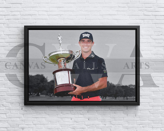 Billy Horschel Black & White Canvas Art Golf Canvas Wall Art