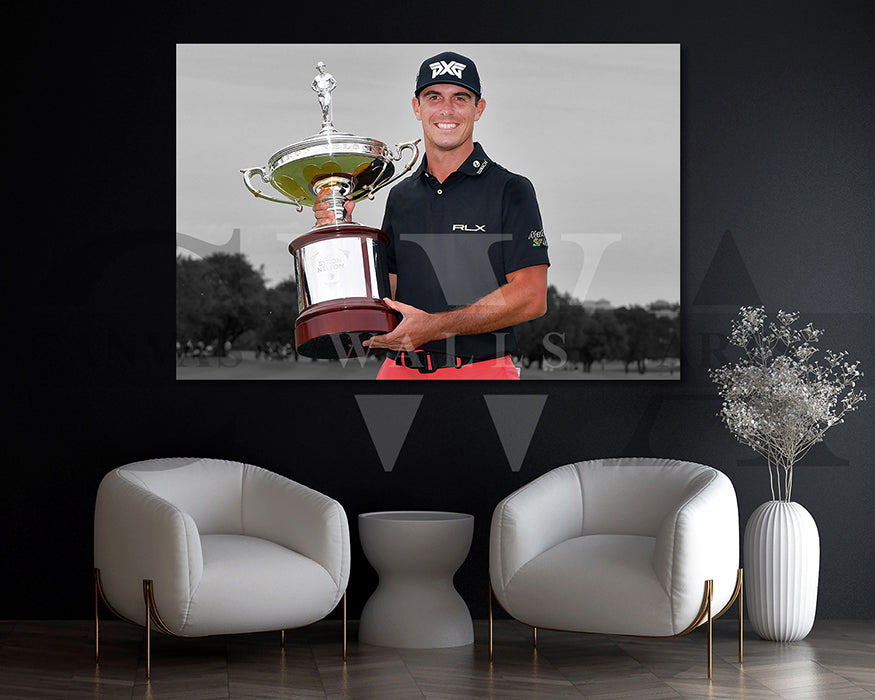 Billy Horschel Black & White Canvas Art Golf Canvas Wall Art