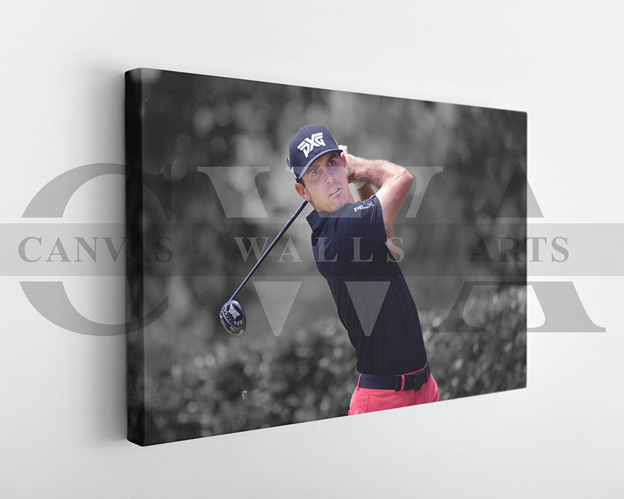 Billy Horschel Black & White Canvas Art Golf Canvas Wall Art