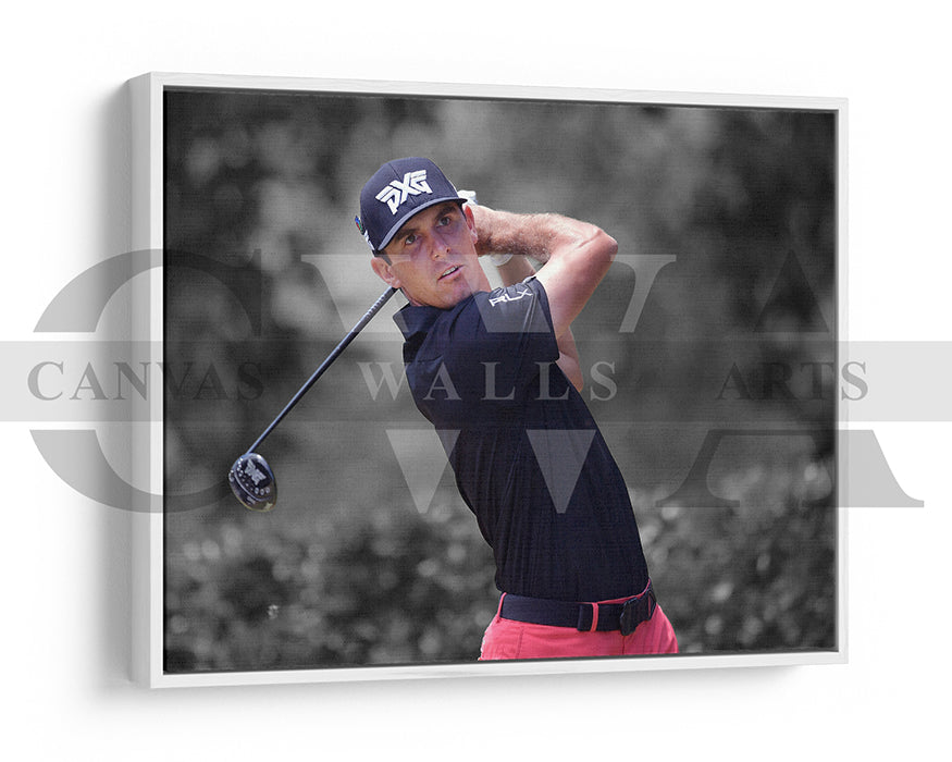Billy Horschel Black & White Canvas Art Golf Canvas Wall Art