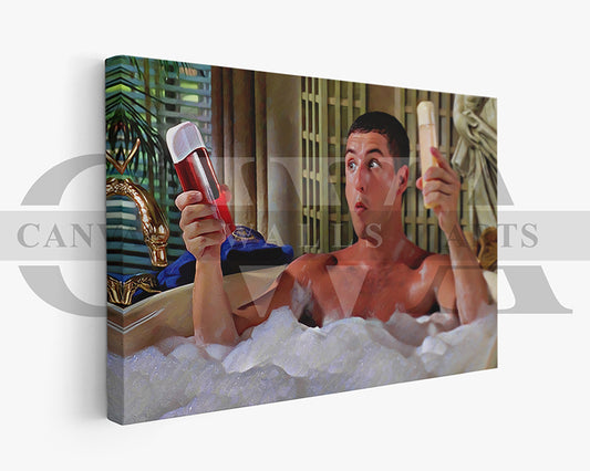 Billy Madison Sandler and shampoo Canvas Wall Art Movie Oil Painting Canvas Print