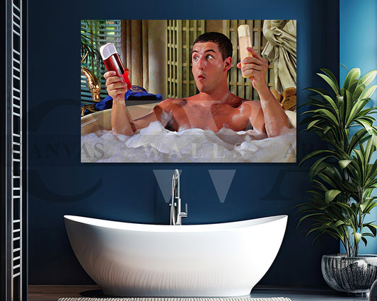 Billy Madison Sandler and shampoo Canvas Wall Art Movie Oil Painting Canvas Print