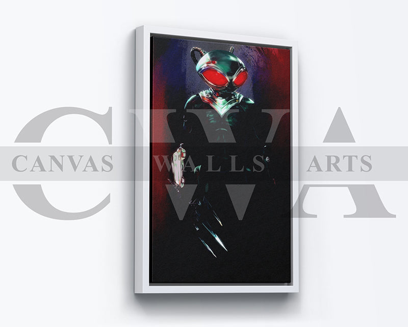 Black Manta Canvas Wall Art Abstract Movie Poster