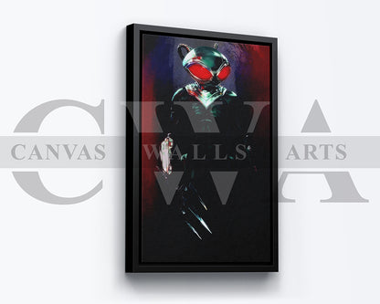 Black Manta Canvas Wall Art Abstract Movie Poster