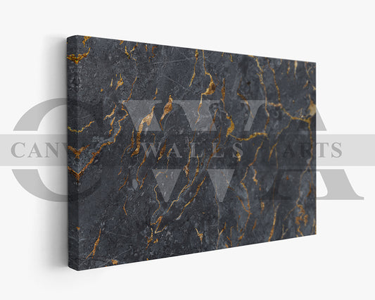 Black Marble Surface Canvas Wall Art