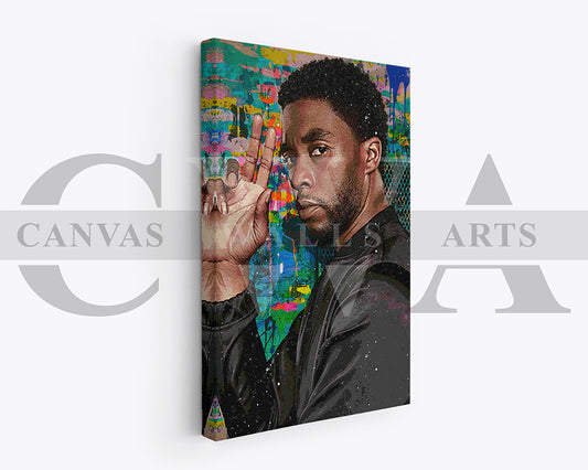 Black Panther Canvas Wall Art Movie Poster Print