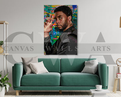 Black Panther Canvas Wall Art Movie Poster Print