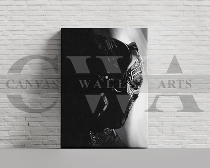 Black Panther Canvas Wall Art Abstract Movie Poster
