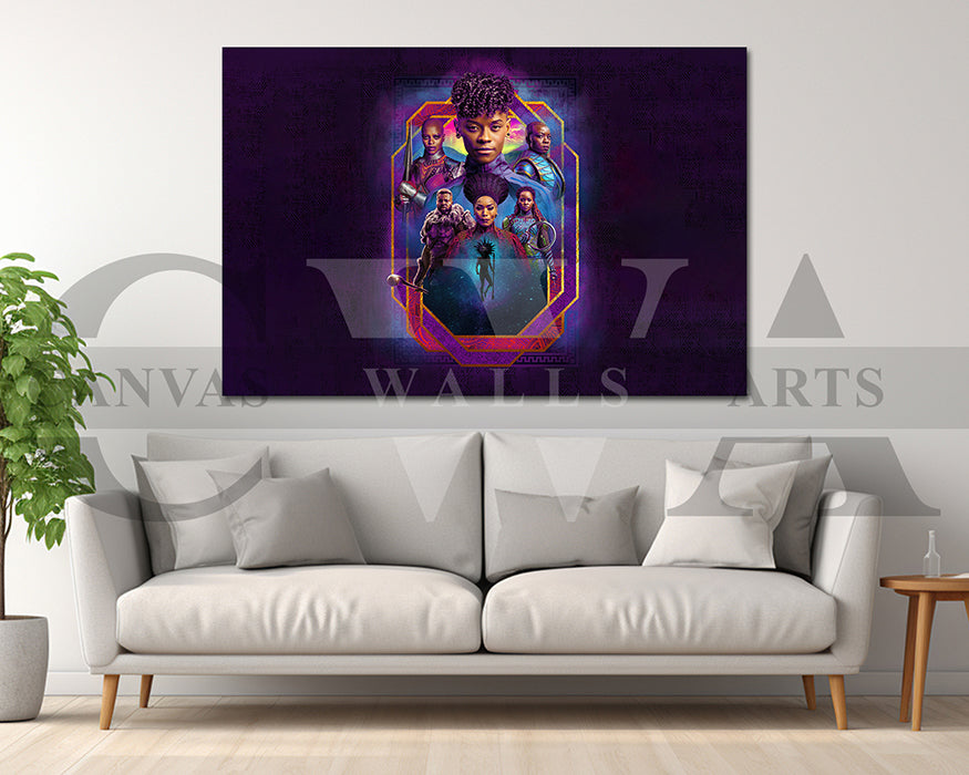 Black Panther Wakanda Forever Canvas Wall Art