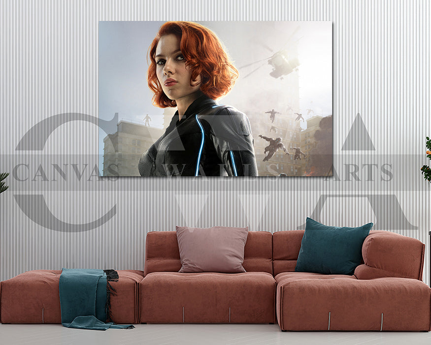 Black Widow Canvas Wall Art