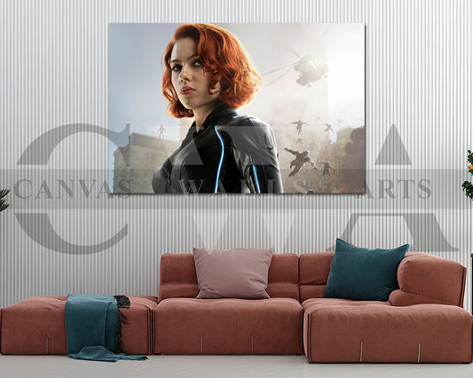 Black Widow Canvas Wall Art