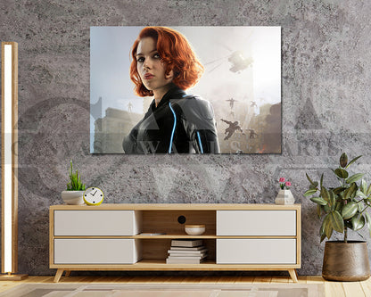 Black Widow Canvas Wall Art