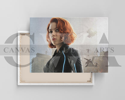 Black Widow Canvas Wall Art