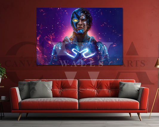 Blue Beetle Canvas Poster