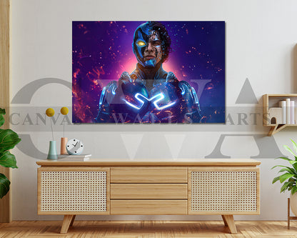 Blue Beetle Canvas Poster