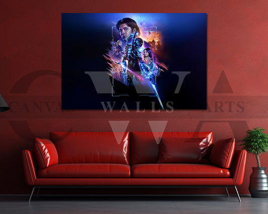 Blue Beetle Canvas Print