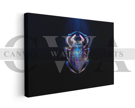 Blue Beetle Canvas Wall Art