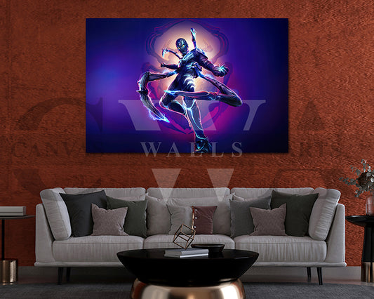 Blue Beetle Decor Wall Art
