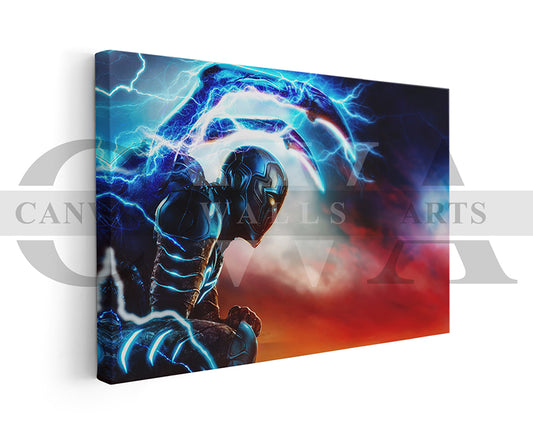 Blue Beetle Jaime Reyes Canvas Wall Art