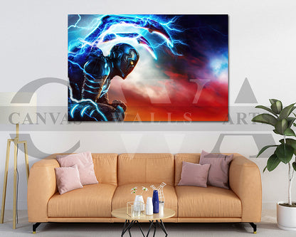 Blue Beetle Jaime Reyes Canvas Wall Art