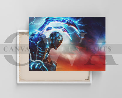 Blue Beetle Jaime Reyes Canvas Wall Art