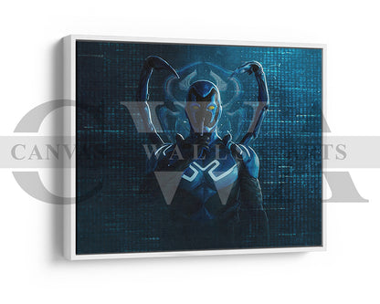 Blue Beetle No Spoiler Canvas Wall Art