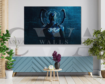 Blue Beetle No Spoiler Canvas Wall Art