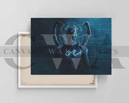 Blue Beetle No Spoiler Canvas Wall Art