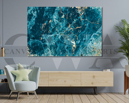 Blue Marble Canvas Wall Art
