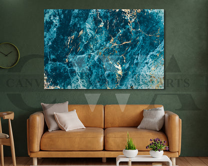 Blue Marble Canvas Wall Art