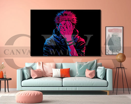 Bold Jujutsu Kaisen Canvas Wall Art