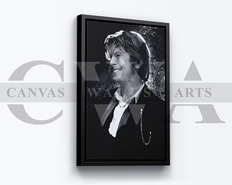 Bowie Canvas Wall Art Abstract Music Poster