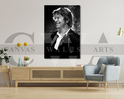 Bowie Canvas Wall Art Abstract Music Poster