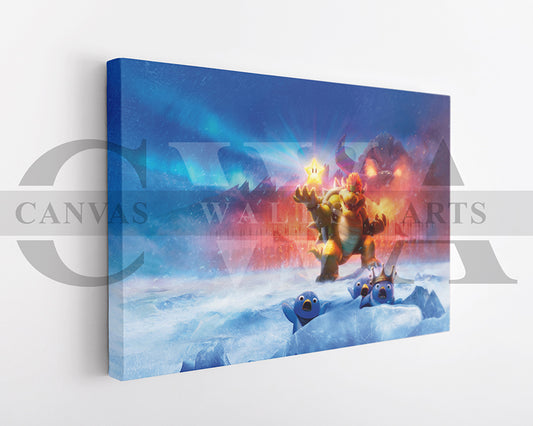 Bowser The Super Mario Bros Canvas Wall Art