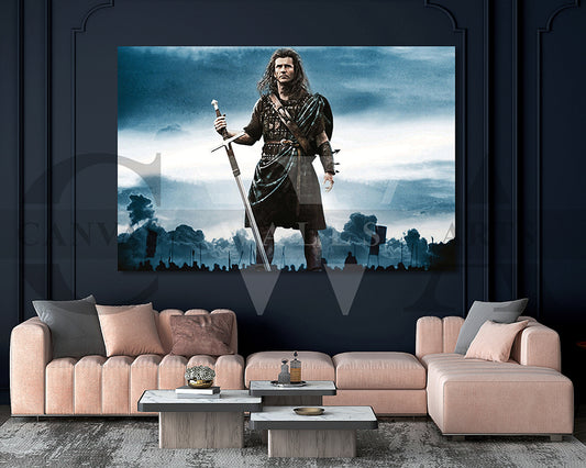Braveheart Canvas Wall Art Movie Poster Frame