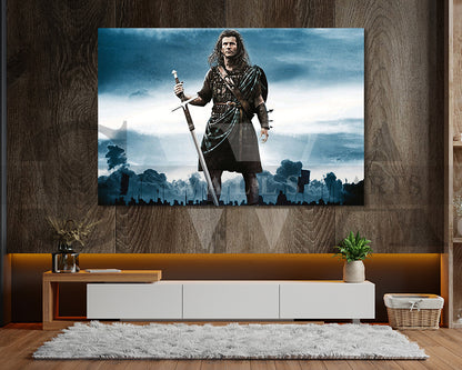 Braveheart Canvas Wall Art Movie Poster Frame
