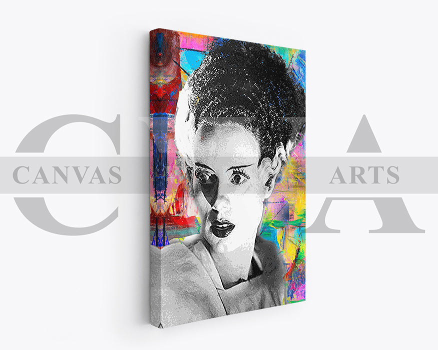 Bride of Frankenstein Canvas Wall Art Movie Poster Print