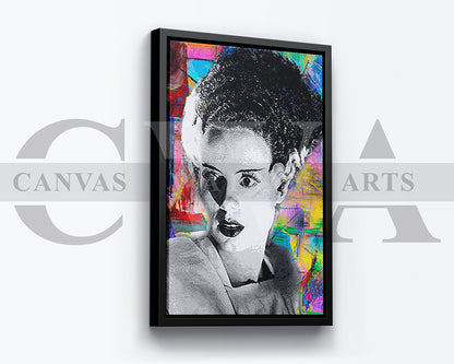 Bride of Frankenstein Canvas Wall Art Movie Poster Print