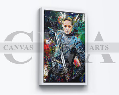 Brienne of Tarth Canvas Wall Art Abstract Movie Poster Print